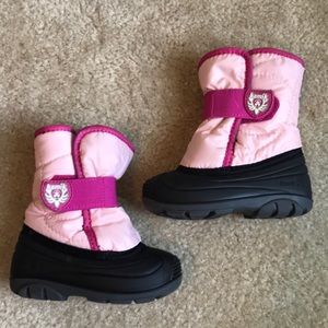 Kamik pink snow boots size toddler 7